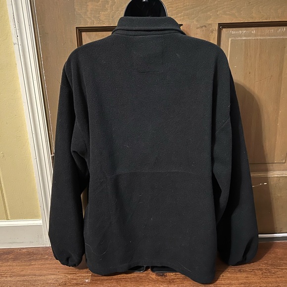 Black Tru Spec Parka Micro Fleece Zip-Up Long Sleeve Collar Jacket Size M Unisex - Picture 3 of 12